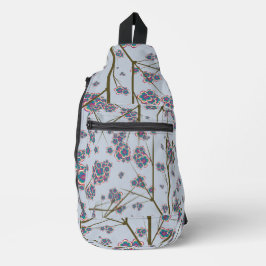 Peculiar Branches Sky Blue Sling Bag