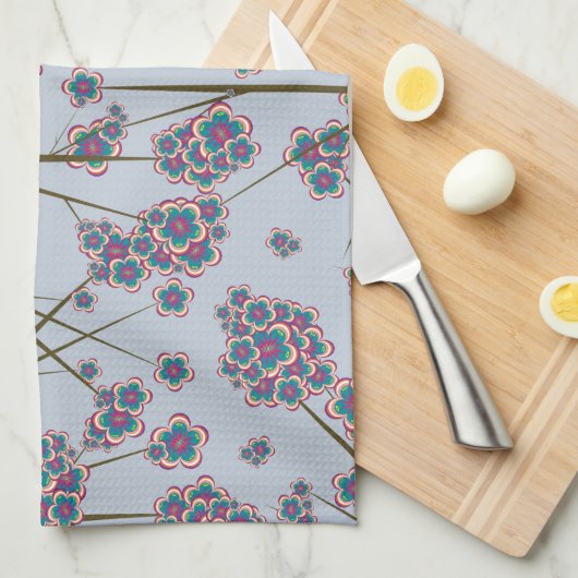 Peculiar Branches Sky Keukenhanddoek (Quarter Fold)