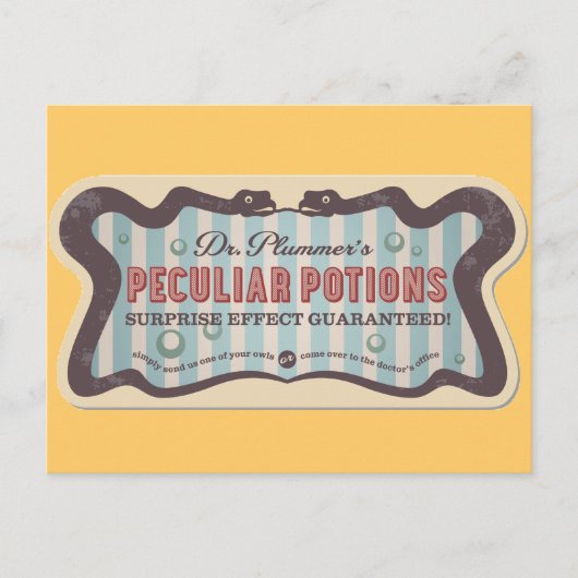 Peculiar Potions Briefkaart (Voorkant)