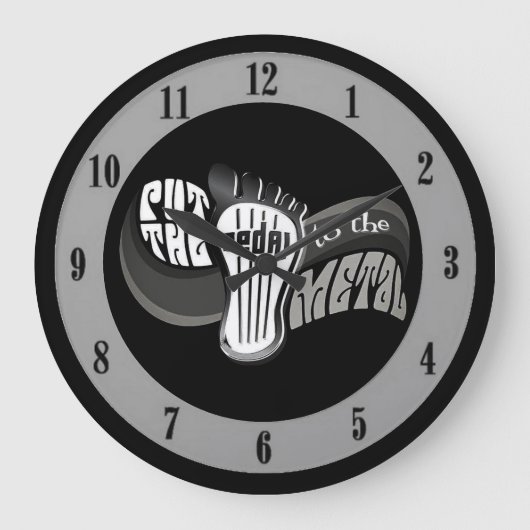 pedaal naar het metaal grote klok (Voorkant)