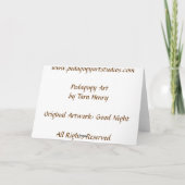 Pedagogygreetings: Goede Nacht Kaart (Achterkant)