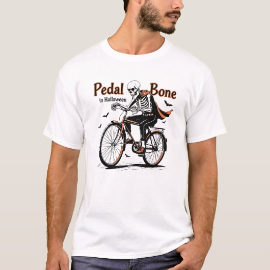 Pedal Bone to T-shirts Halloween Cycling (Devant)