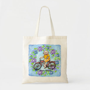 Pedal Fiets Sock Monkey Tote Bag