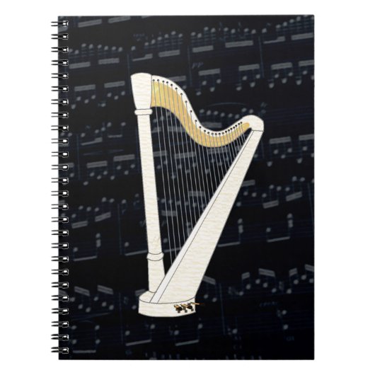 Pedal Harp Music Notitieboek (Voorkant)