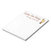 Pedal Harp Note Pad Notitieblok (Gedraaid)