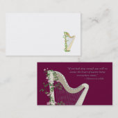 Pedal Harp Visitekaartje (Voorkant / Achterkant)