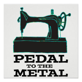 Pedal naar het Poster Metal Perfect Poster