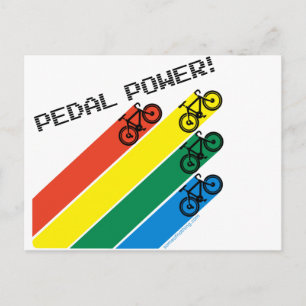 Pedal Power. Briefkaart