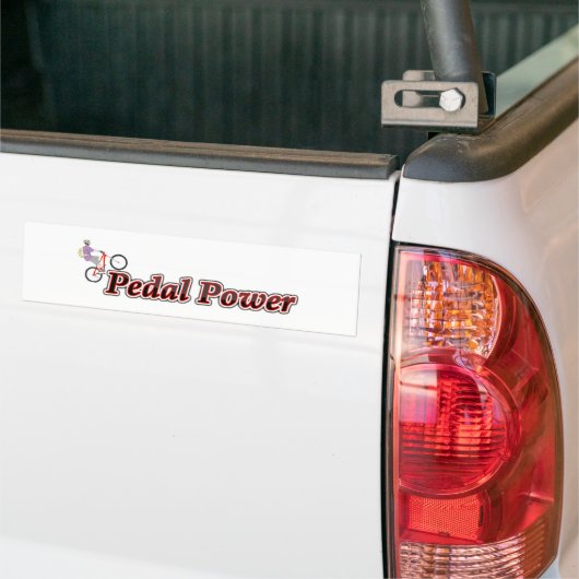 Pedal Power Bumpersticker (Op Truck)