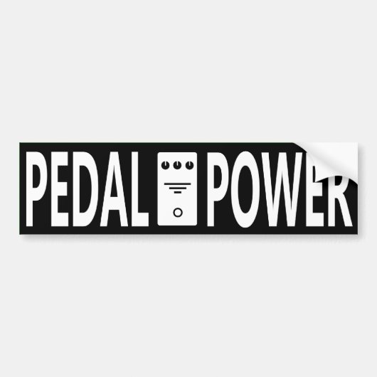 Pedal Power Bumpersticker (Voorkant)