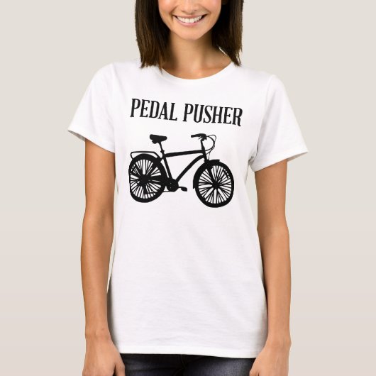Pedal Pusher bicycle t-shirt (Voorkant)