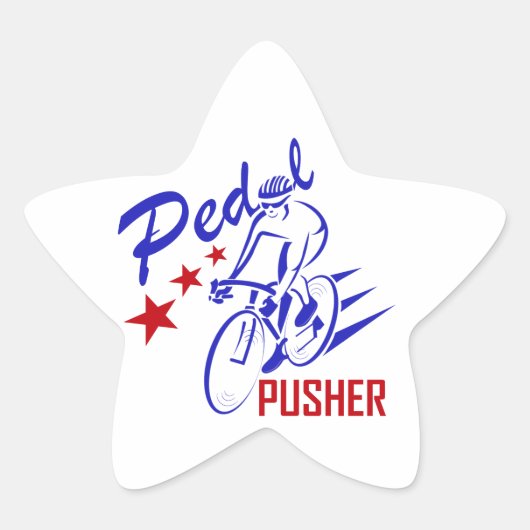 Pedal Pusher Ster Sticker (Voorkant)