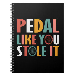 Pedal zoals jij het tegenhoudt - fietsende luiken notitieboek
