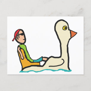 Pedalo Tourist Paddle Boat Briefkaart