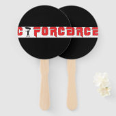 peddel handwaaier (Voorkant en achterkant)