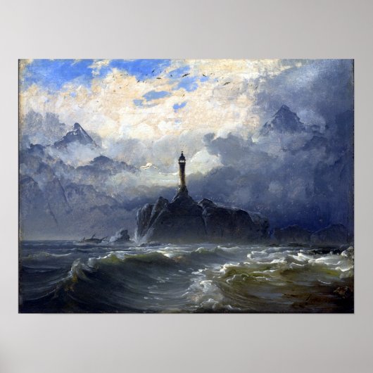 Peder Balke Seascape Poster (Voorkant)
