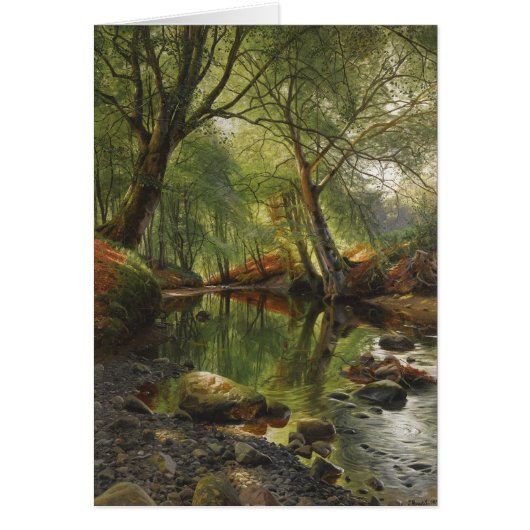 Peder Mønsted A woodland stream CC0465 Card (Voorkant)