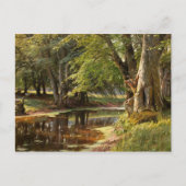 Peder Monsted - boslandschap Briefkaart (Voorkant)
