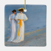 Peder Severin Kroyer - Anna Ancher & Marie Kroyer Keramisch Ornament (Achterkant)