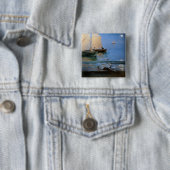 Peder Severin Kroyer - Geviste vaten Vierkante Button 5,1 Cm (In situ)