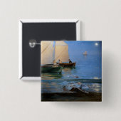 Peder Severin Kroyer - Geviste vaten Vierkante Button 5,1 Cm (Voorkant /achterkant)