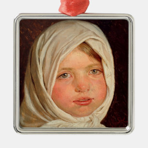 Peder Severin Kroyer - Klein meisje uit Hornbaek Metalen Ornament