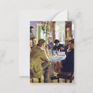Peder Severin Kroyer - Lunchtime Notitiekaartje