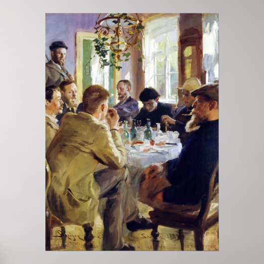 Peder Severin Kroyer - Lunchtime Poster (Voorkant)