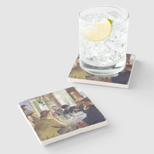 Peder Severin Kroyer - Lunchtime Stenen Onderzetter (Zijkant)