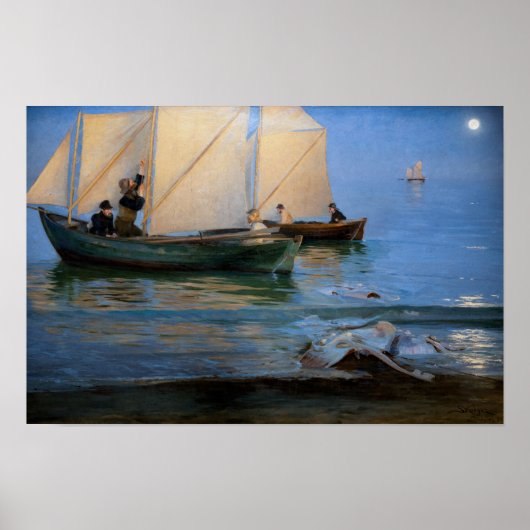 Peder Severin Kroyer - Vissersboten Poster (Voorkant)