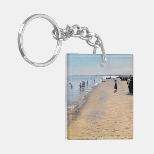 Peder Severin Kroyer - zomerdag in Skagen-strand Sleutelhanger (Voorkant Links)