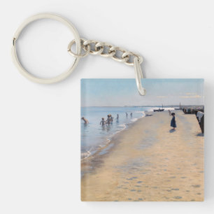 Peder Severin Kroyer - zomerdag in Skagen-strand Sleutelhanger