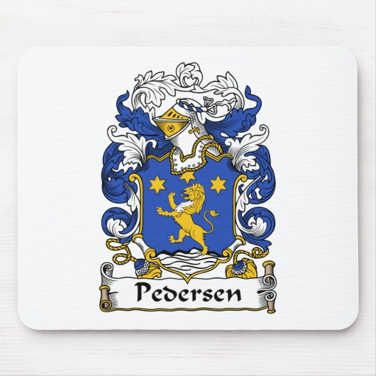 Pedersen Family Crest Muismat (Voorkant)