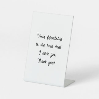 Pedestal Sign, 4 x 6 inch Reclamebord Met Voetstuk