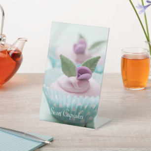 Pedestal Sign Cupcake Reclamebord Met Voetstuk