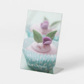Pedestal Sign Cupcake Reclamebord Met Voetstuk (Voorkant)