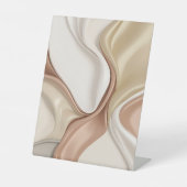 Pedestal teken in stijlvolle abstracte afbeelding reclamebord met voetstuk (Voorkant)