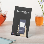 Pedestal teken Professioneel Pedestal teken QR Cod Reclamebord Met Voetstuk (Insitu)