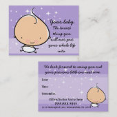 Pédiatre. Sage-femme. Bébé. Rappel de rendez-vous (Devant / Derrière)