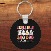 Pediatric Nurse Boo Boo Crew Ghost Nurse Halloween Sleutelhanger (Voorkant)