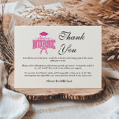 Pediatric Nurse Graduation Party Bedankkaart