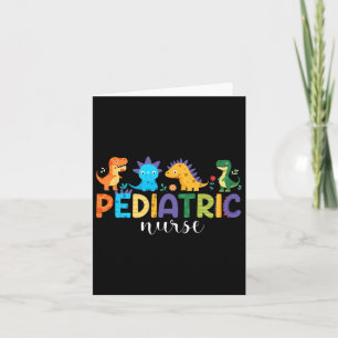 Pediatric Nurse Peds Nursing Dinosaur Waardering Kaart