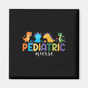 Pediatric Nurse Peds Nursing Dinosaur Waardering Magneet