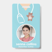 Pediatric Nurse Photo Badge (Front)