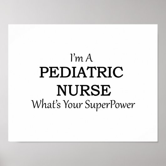 PEDIATRIC NURSE POSTER (Voorkant)