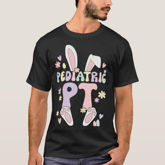 Pediatric PT Easter Bunny Pediatric Physical Thera T-shirt (Voorkant)