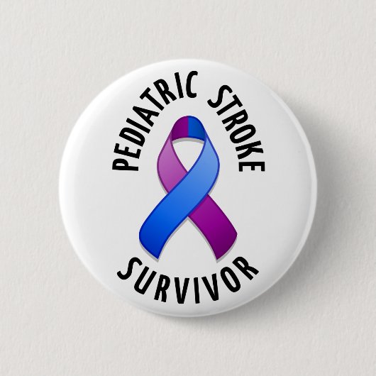 Pediatric Stroke Survivor-Button Ronde Button 5,7 Cm (Voorkant)