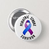 Pediatric Stroke Survivor-Button Ronde Button 5,7 Cm (Voorkant /achterkant)