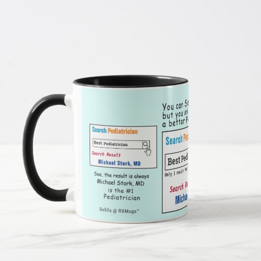 Pediatrician Fundy Best Search Mug (Gauche)