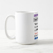 Pediatrician Funny Search Gift Mug Koffiemok (Links)
